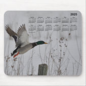 2025 Mallard in Flight Calendar by Janz Mouse pad マウスパッド (正面)
