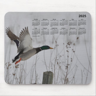 2025 Mallard in Flight Calendar by Janz Mouse pad マウスパッド