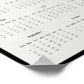 2025 Manhattan Bridge Wall Calendarポスター ポスター (角)