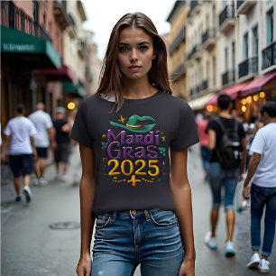 2025 Mardi Gras:ニューオーリンズ、ニュービベス Tシャツ