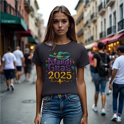2025 Mardi Gras：ニューオーリンズ、ニュービベス Tシャツ