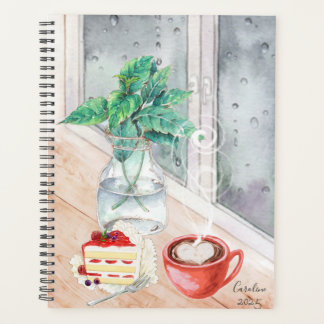 2025 Monogram Name Coffee Cake プランナー手帳
