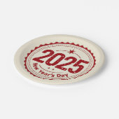 2025 New Year's Day Paper Plate ペーパープレート (アングル)