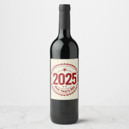 2025 New Year's Day Wine Label ワインラベル