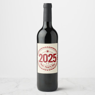 2025 New Year's Day Wine Label ワインラベル