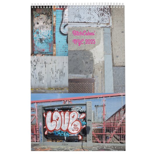 2025 NYCカレンダーby Bitchcakes カレンダー (カバー)