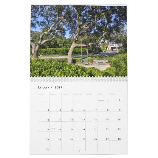 2025 Pawleys Island Wall Calendarの新機能 カレンダー (1月 2027)