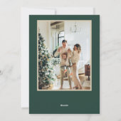 2025 Personalized Merry Christmas Card with Photo シーズンカード (裏面)