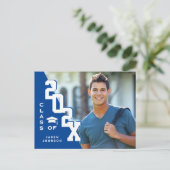 2025 PHOTO モダン Grad Graduation Party招待状 ポストカード (スタンド正面)