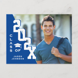 2025 PHOTO モダン Grad Graduation Party招待状 ポストカード