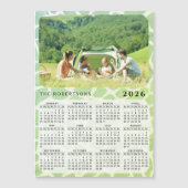 2025 Photo Calendarマグネットファミリー名緑 (正面)