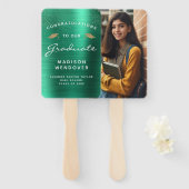 2025 Photo Green Brushed Metal卒業 ハンドファン (正面&裏面)