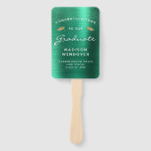 2025 Photo Green Brushed Metal卒業 ハンドファン (正面)