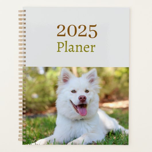  2025 Planer Hunde Design プランナー手帳 (正面)
