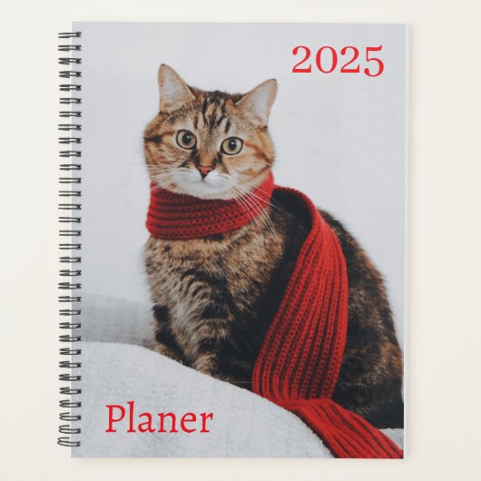  2025 Planer Katze Design プランナー手帳 (正面)