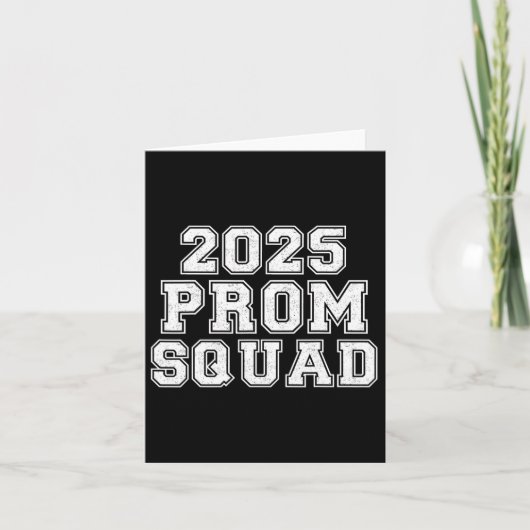 2025 Prom Squad Cl Of 2025 Graduation Matching Vin カード (正面)