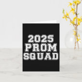 2025 Prom Squad Cl Of 2025 Graduation Matching Vin カード (黄色い花)