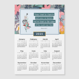 2025 Psalm 20:7神への信頼フローラカレンダー