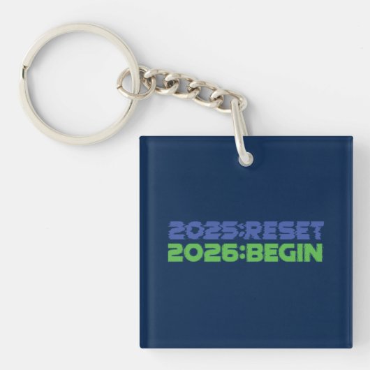 2025:RESET/2026:BEGIN キーチェーン (正面)