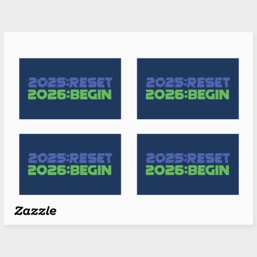 2025:RESET/2026:BEGIN ステッカー (シート)