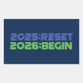 2025:RESET/2026:BEGIN ステッカー