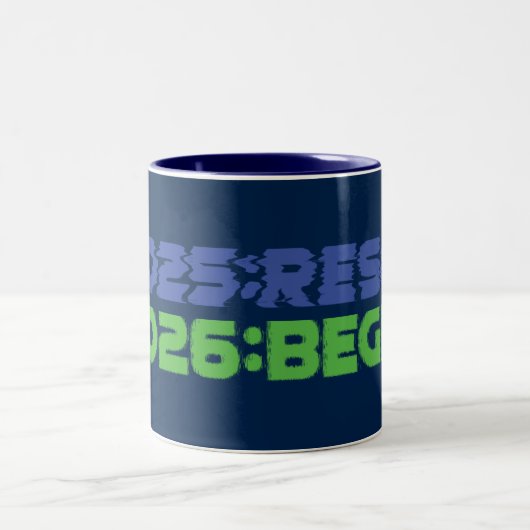 2025:RESET/2026:BEGIN マグカップ (中央)