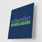 2025:RESET/2026:BEGIN 時計 (傾斜)