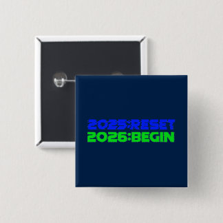 2025:RESET/2026:BEGIN Button 缶バッジ