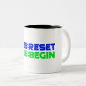 2025:RESET/2026:BEGIN Mug ツートーンマグカップ (正面右)