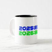 2025:RESET/2026:BEGIN Mug ツートーンマグカップ (正面左)