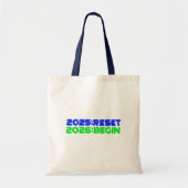 2025:RESET/2026:BEGIN Tote Bag トートバッグ (正面)