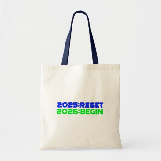 2025:RESET/2026:BEGIN Tote Bag トートバッグ (正面)