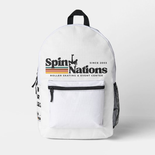 2025 Retro SpinNations Backpack プリントバックパック (正面)