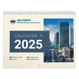 2025 Script モダン Family Photo, カスタムCalendar カレンダー