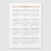 2025 Soft Blush Grid with Weekend Highlights (正面)