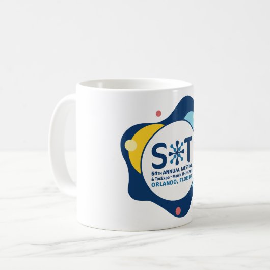 2025 SOT年次会議とToxExpo Mug コーヒーマグカップ (正面左)