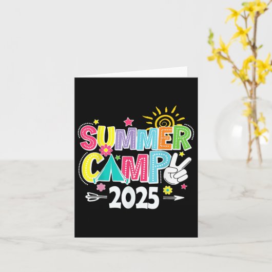 2025 Summer Camp 2025 Summer Vacation Matching Fam カード (黄色い花)