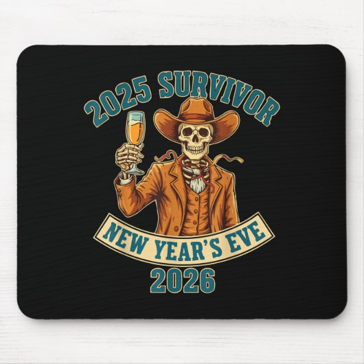 2025 Survivor New Year's Eve 2026  マウスパッド (正面)