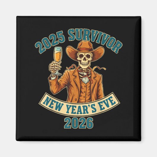 2025 Survivor New Year's Eve 2026  マグネット (正面)