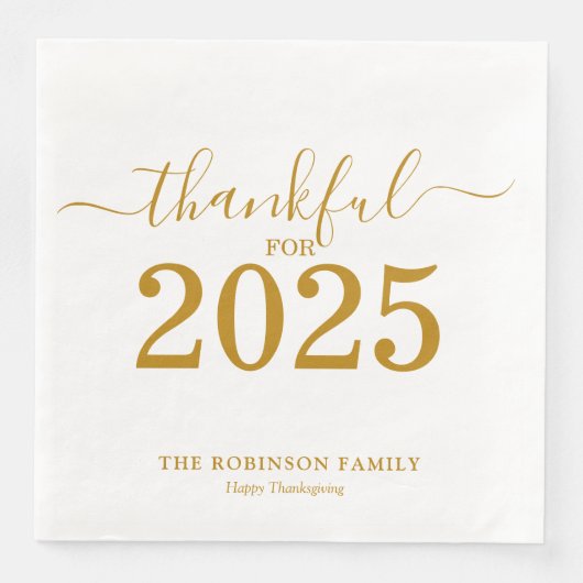 2025 Thanksgiving金ゴールドスクリプトモダン (正面)