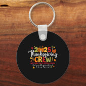 2025 Thanksgiving Crew Turkey Thankful Autumn Fall キーホルダー (正面)