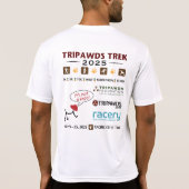 2025 Tripawdsマラソン参加者のパフォーマンス Tシャツ (裏面)