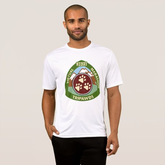 2025 Tripawdsマラソン参加者のパフォーマンス Tシャツ (正面フル)