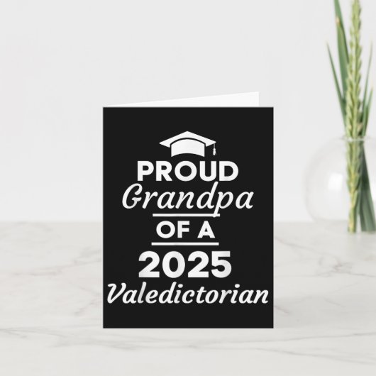 2025 Valedictorian Grandpa 2025大学卒業 カード (正面)