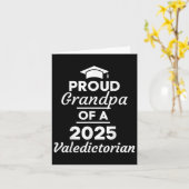 2025 Valedictorian Grandpa 2025大学卒業 カード (黄色い花)