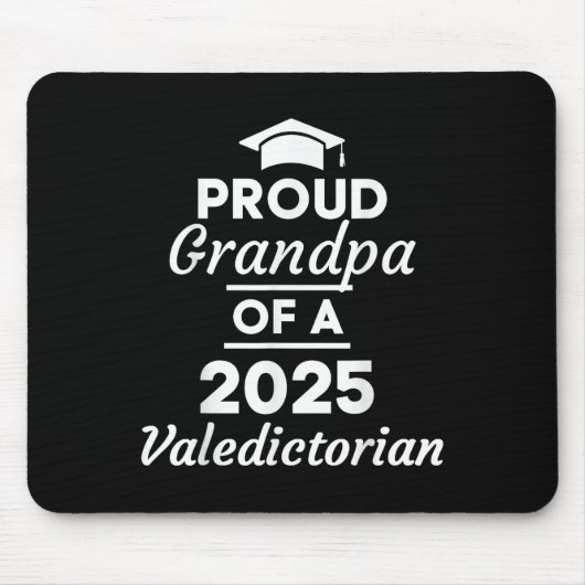 2025 Valedictorian Grandpa 2025大学卒業 マウスパッド (正面)