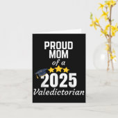 2025 Valedictorian Mom 2025大学卒業グラ カード (黄色い花)