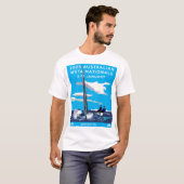 2025 Weta Nationals Tシャツ - 白/黒/青 (正面フル)