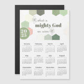 2025 What a Mighty God Geometric Magnetic Calendar (正面/裏面)