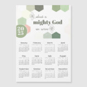2025 What a Mighty God Geometric Magnetic Calendar (正面)